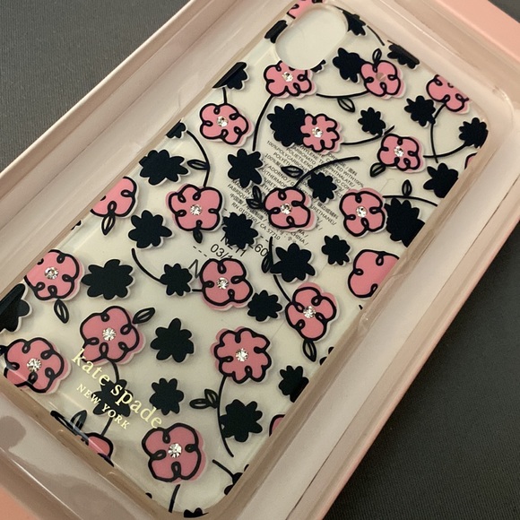 NWT KATE SPADE JEWELED FLORADOODLE IPHONE XS X CASE - Picture 3 of 3